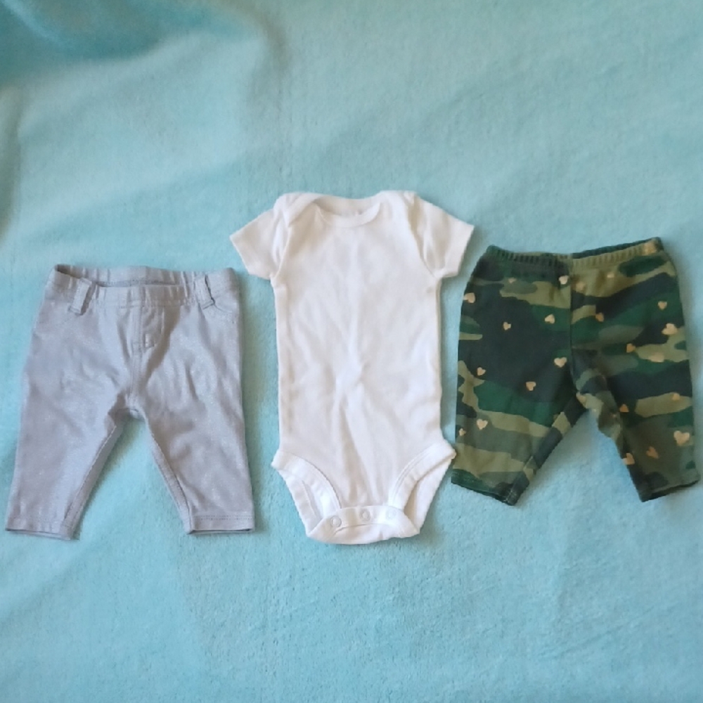 Baby Onesie and Pants Bundle Newborn
